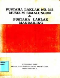 Pustaha Laklak No.252 Museum Simalungun & Pustaha Laklak Mandailing